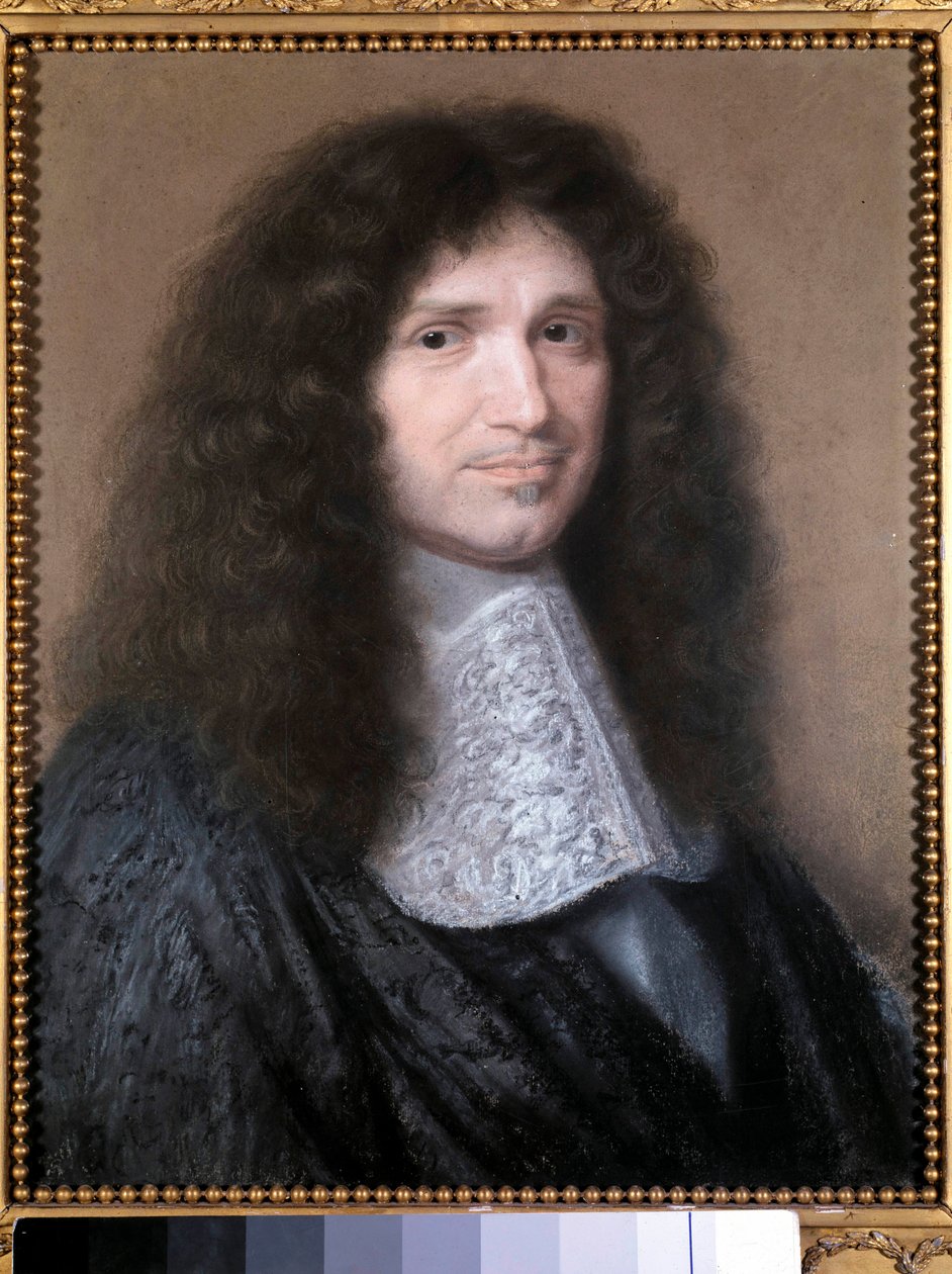 Portrett av Jean Baptiste (Jean-Baptiste) Colbert (1619-1683), finansintendent for Louis XIV Pastellmaleri av Robert Nanteuil (1623-1678) 1676 Søn. 0,52x0,44m. Chantilly, Conde museum - Portrett av Jean Baptiste (Jean-Baptiste) Colbert (1619-1683), M av Robert Nanteuil