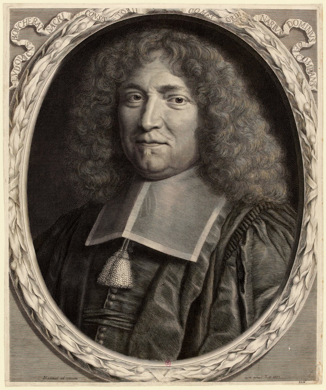 Portrett av Louis Boucherat 1616-1699, kansler i Frankrike, 1677. av Robert Nanteuil