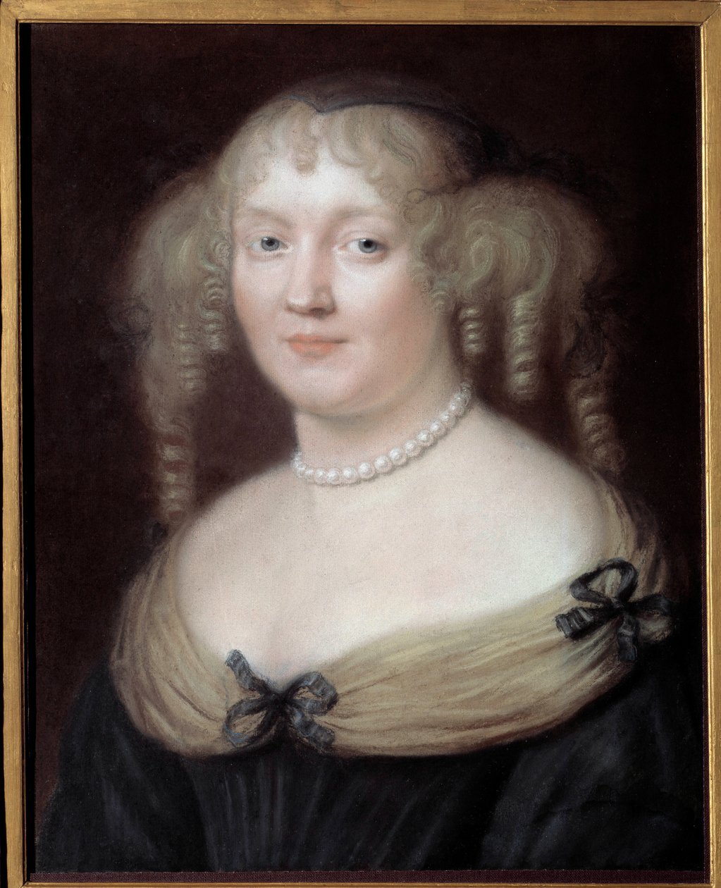Portrett av Marie de Rabutin-Chantal (Rabutin Chantal), Marquise de Sevigne dit Madame de Sevigne (1626-1696), kvinne med bokstaver. Bussy-Rabutins slott. Maleri av Robert Nanteuil (1623-1678). Karnevalsmuseet. av Robert Nanteuil