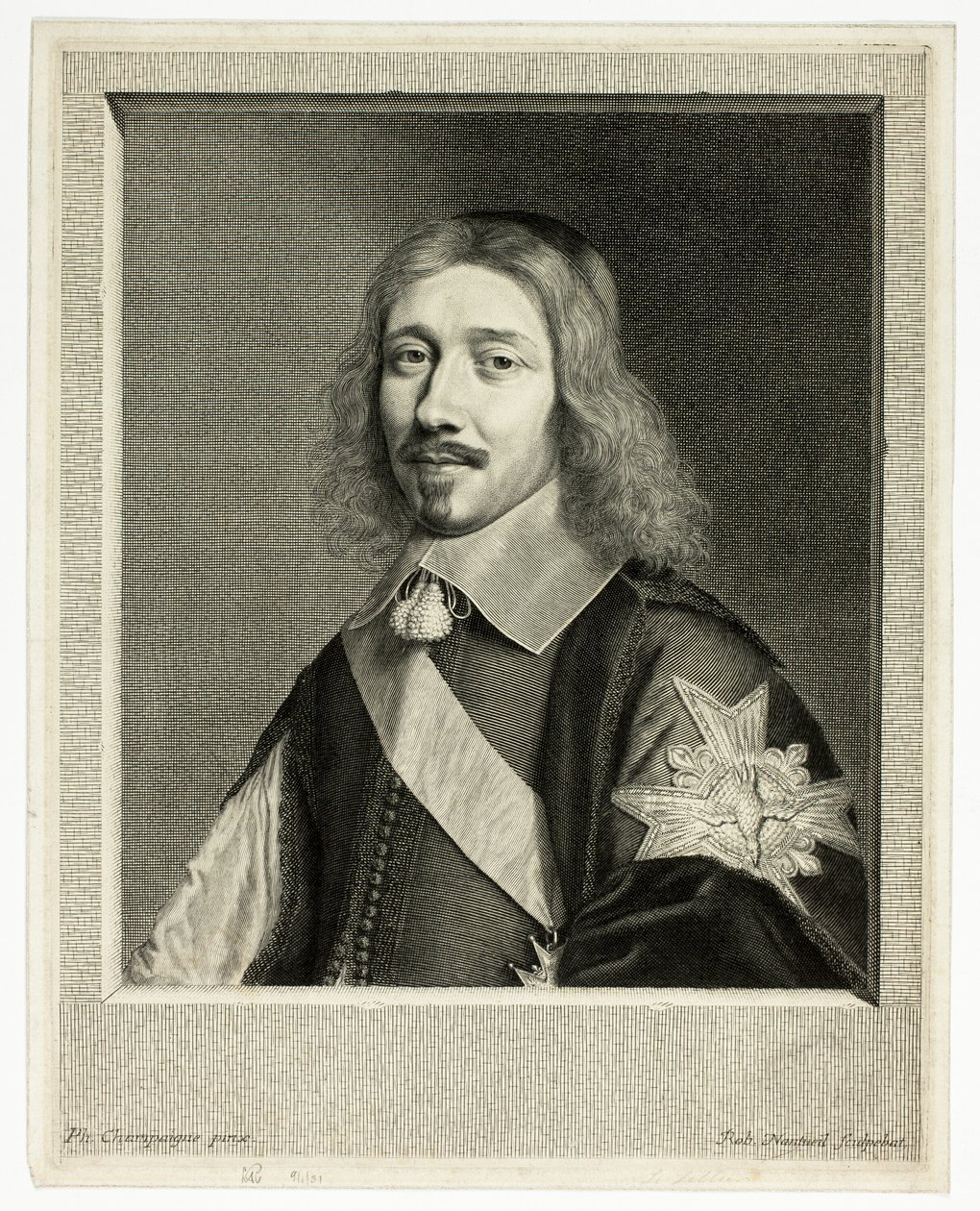 Portrett av Michel Le Tellier, statsråd av Robert Nanteuil