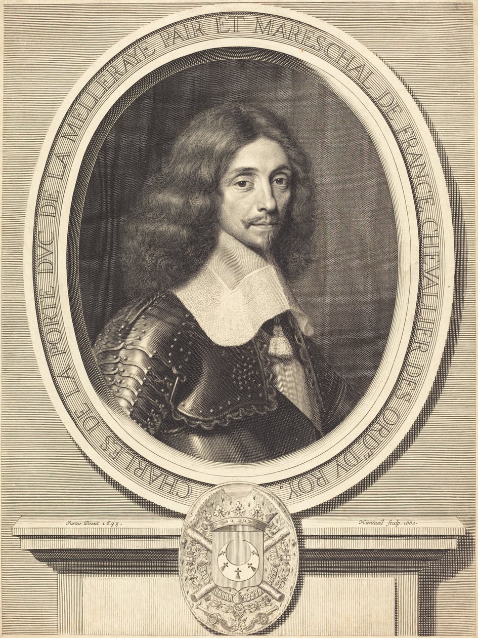 Marskalk de La Meilleraye av Robert Nanteuil after Justus van Verus