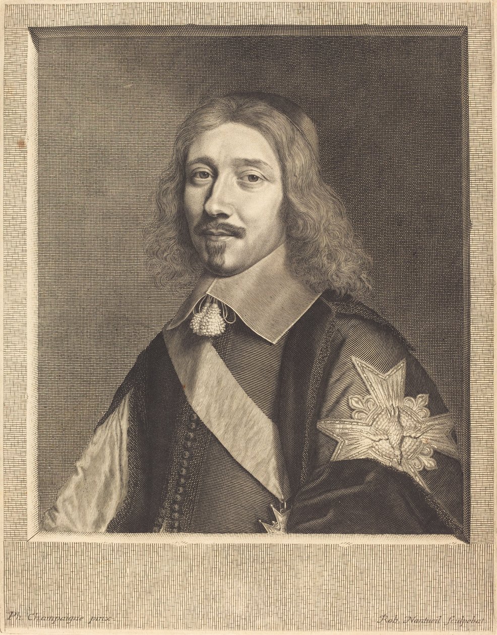 Kansler Michel Le Tellier av Robert Nanteuil after Philippe de Champaigne