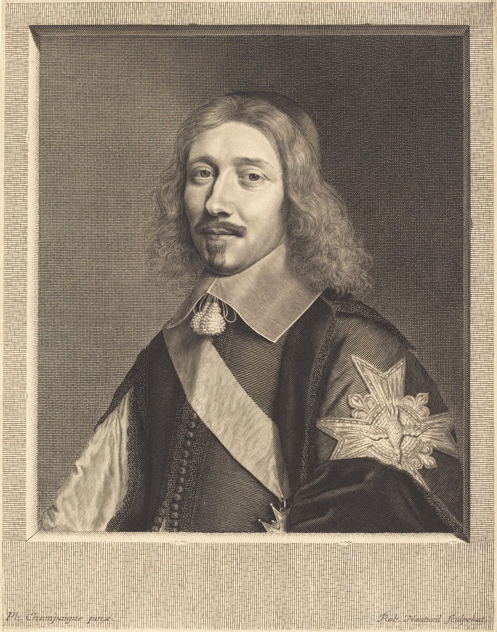 Kansler Michel Le Tellier av Robert Nanteuil after Philippe de Champaigne