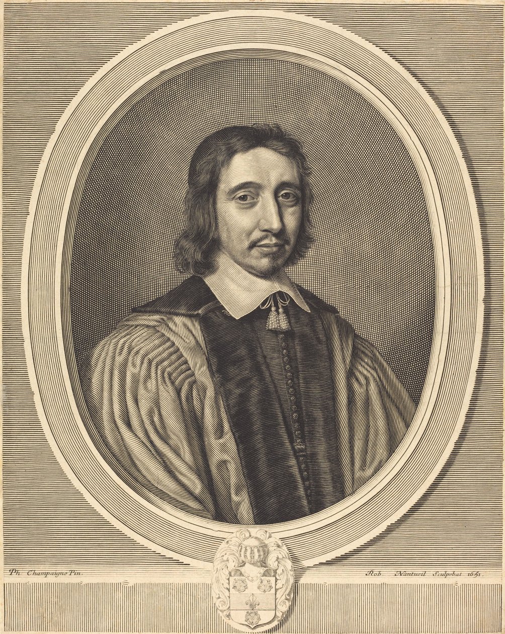 Charles Benoise av Robert Nanteuil after Philippe de Champaigne