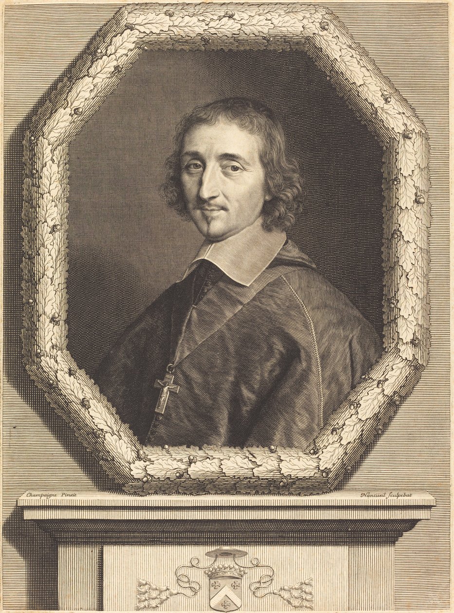 Ferdinand av Neufville av Robert Nanteuil after Philippe de Champaigne