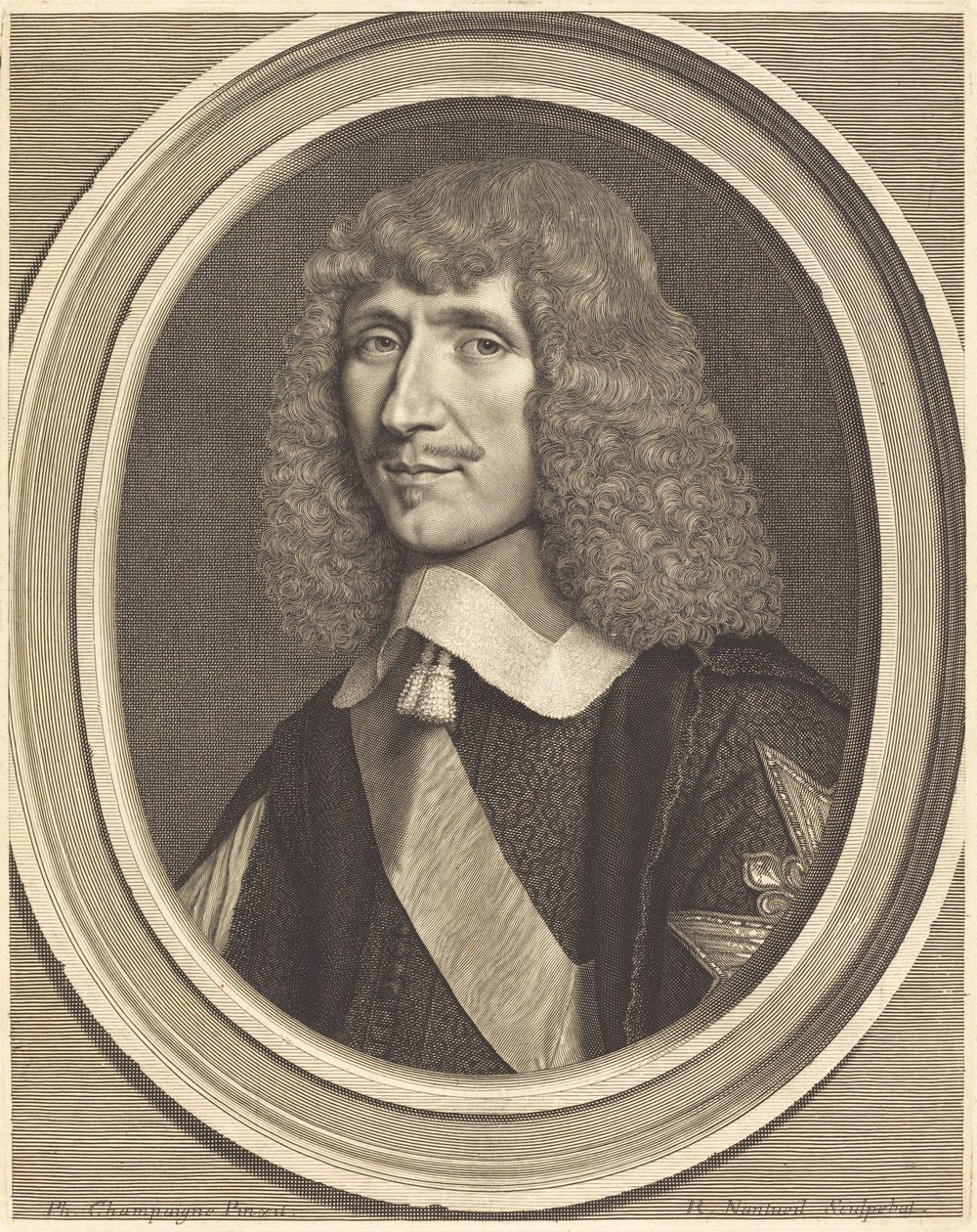 Leon-Bouthillier, greve av Chavigny av Robert Nanteuil after Philippe de Champaigne