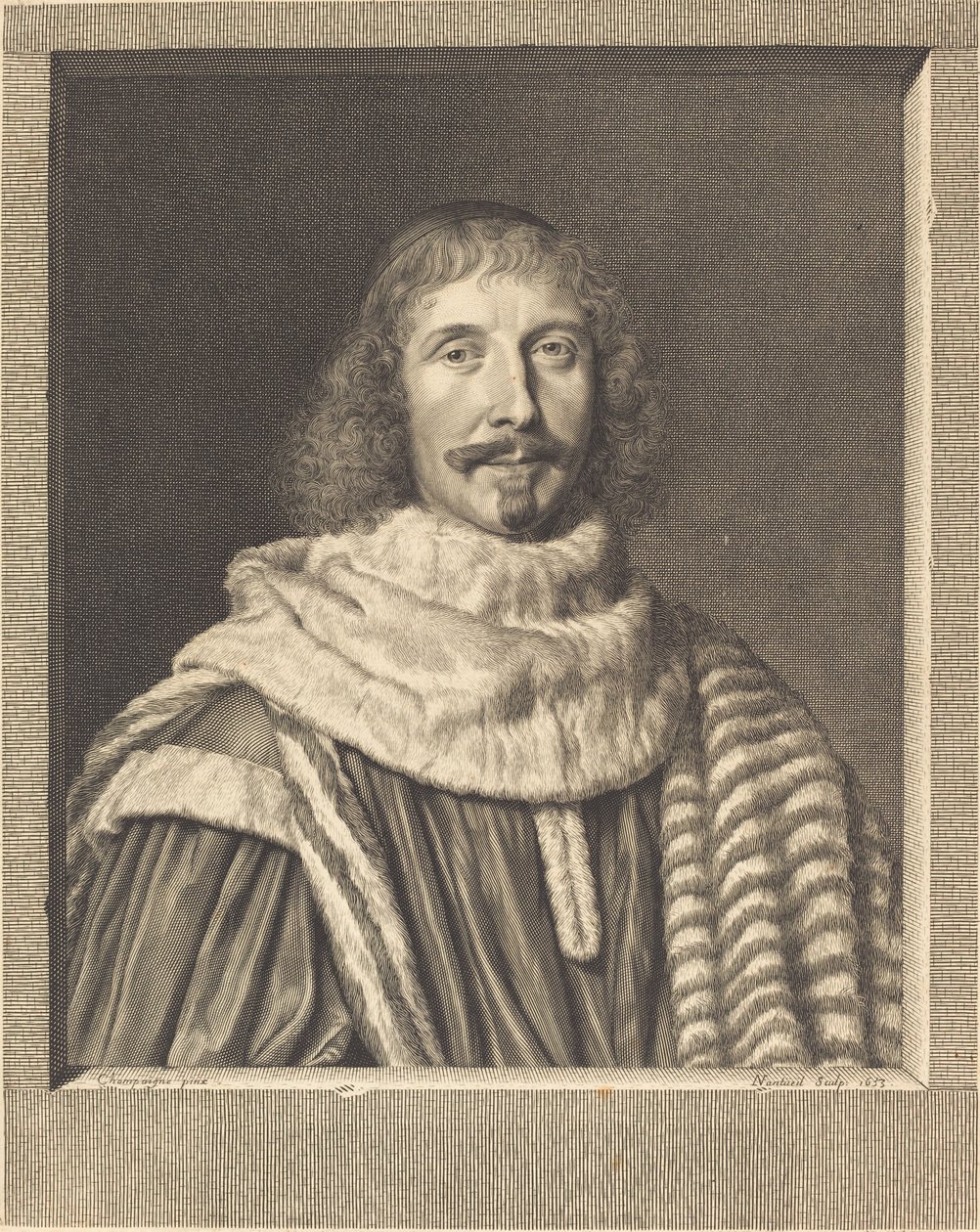 Pompone II de Bellievre av Robert Nanteuil after Philippe de Champaigne