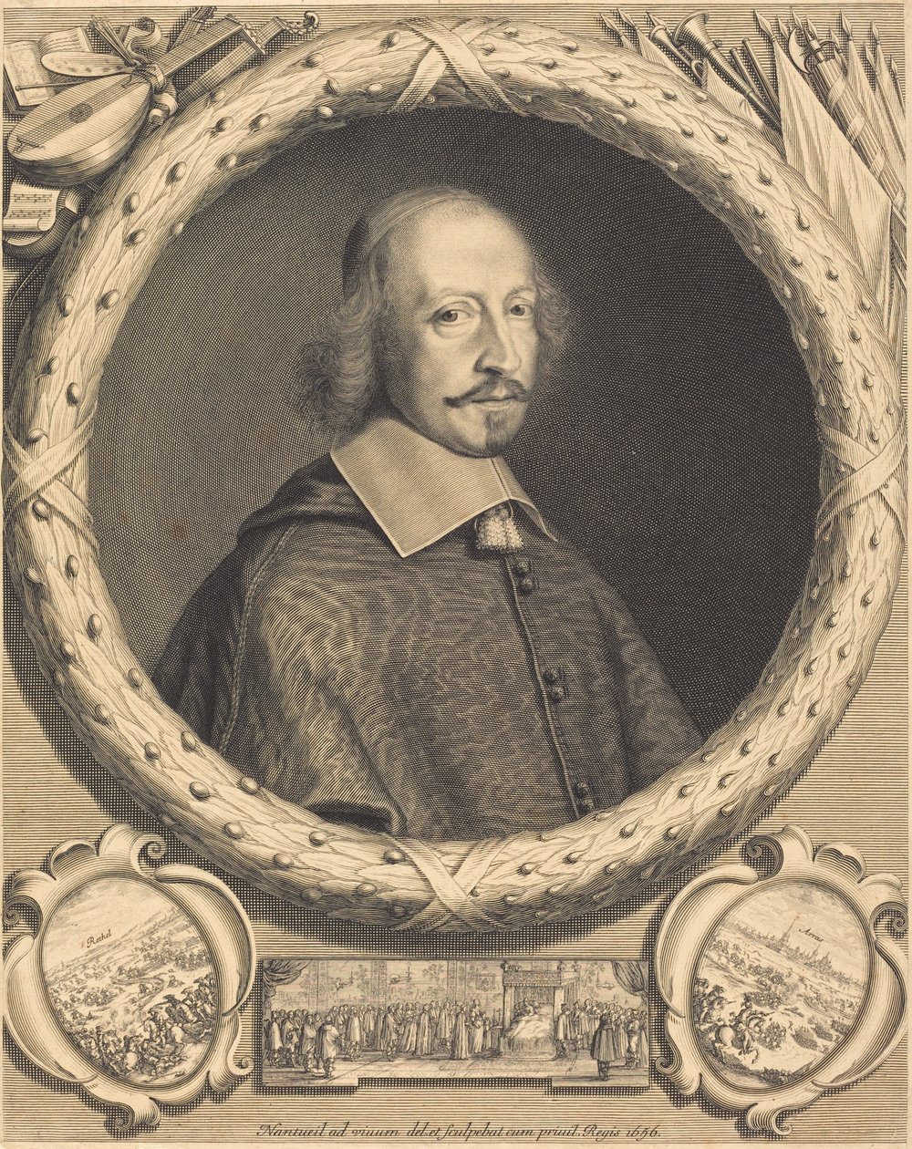 Kardinal Jules Mazarin av Robert Nanteuil and Israël Silvestre