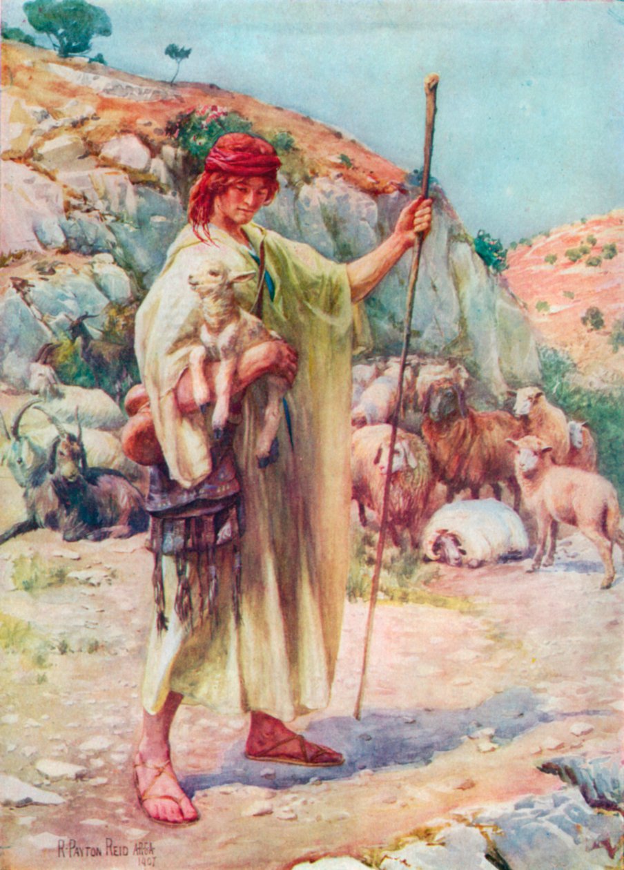 David Gjeteren (fargelitografi) av Robert Payton Reid