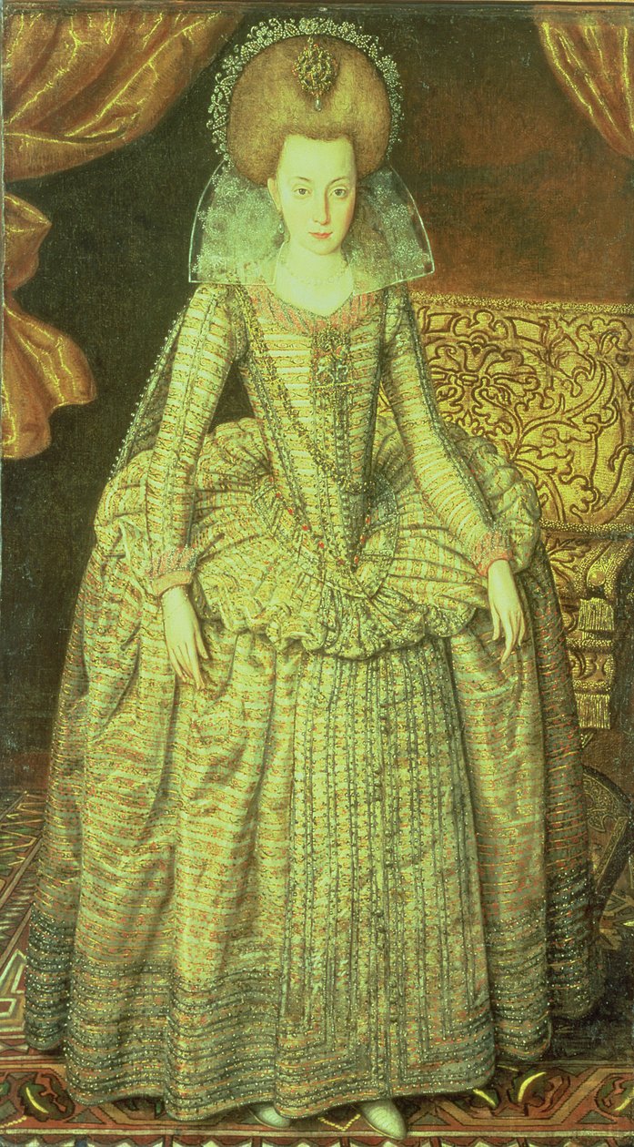 Portrett av dronning Elizabeth av Böhmen av Robert Peake