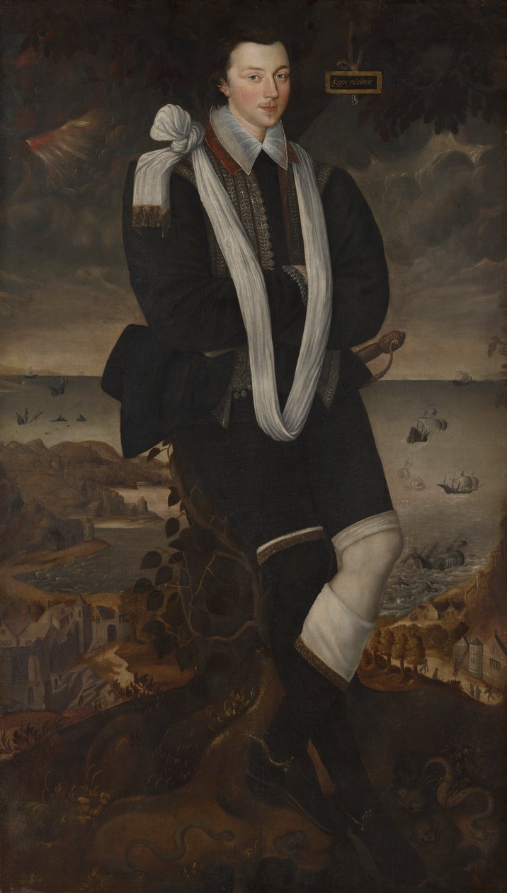 Portrett av Anthony Maria Browne, 2. Viscount Montagu av Robert Peake the elder