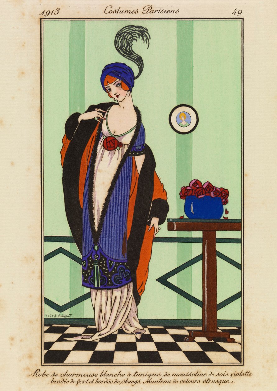 Tallerken 49 fra 'Parisian Costumes' av Robert Pichenot