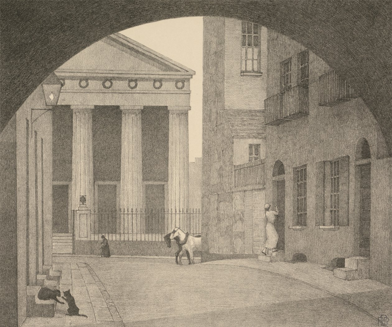 En London-kirke av Robert Polhill Bevan