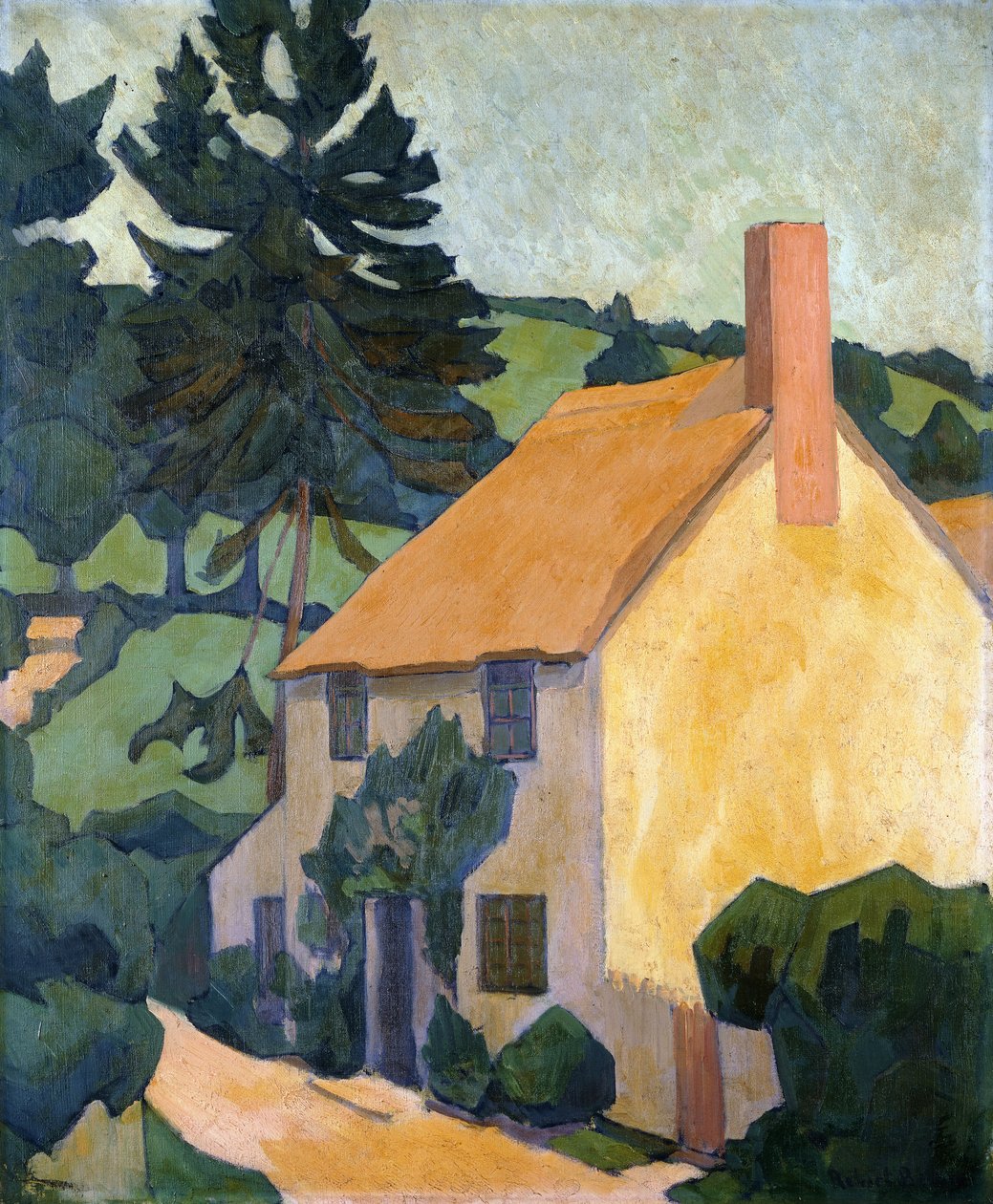 Devon Cottage, ca. 1920-24 av Robert Polhill Bevan