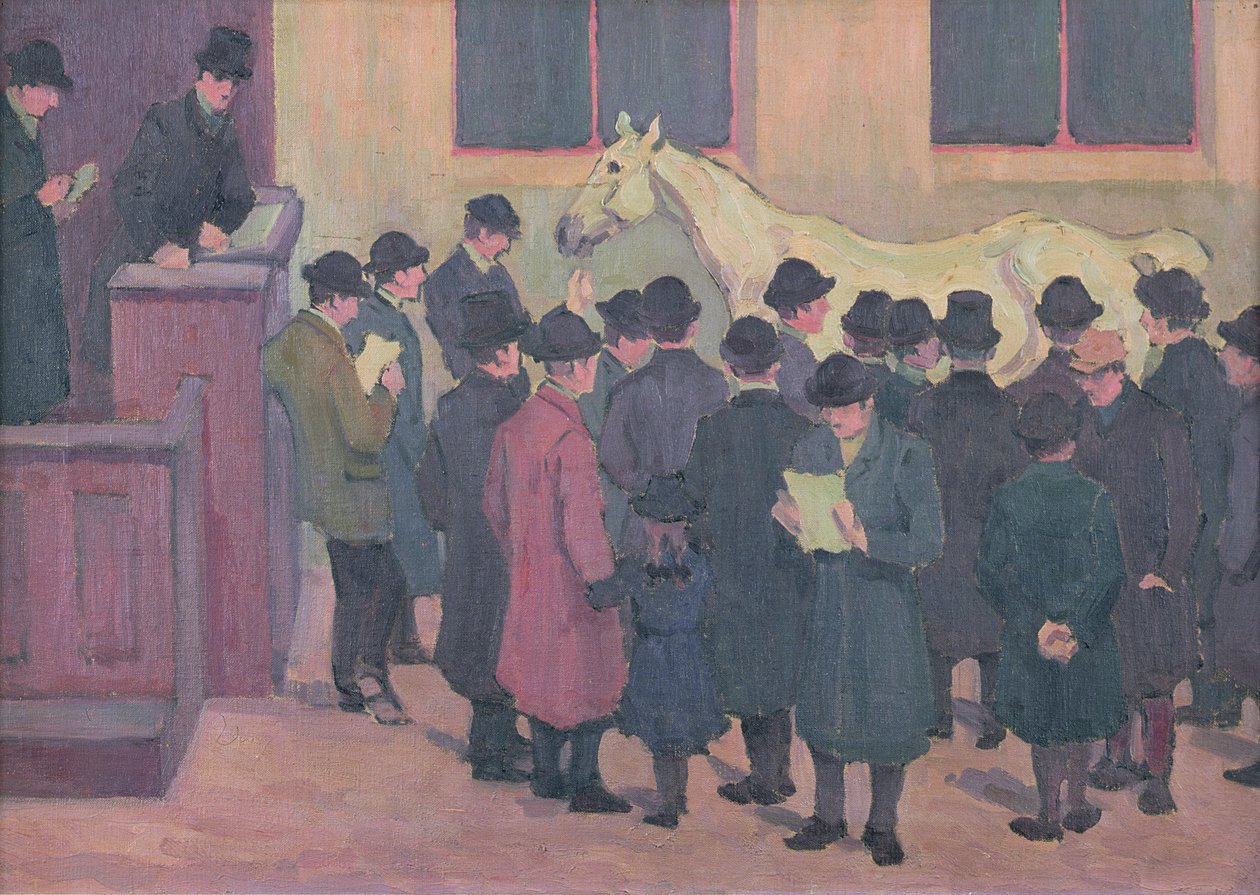 Hestesalg på Barbican (se også 10003) av Robert Polhill Bevan