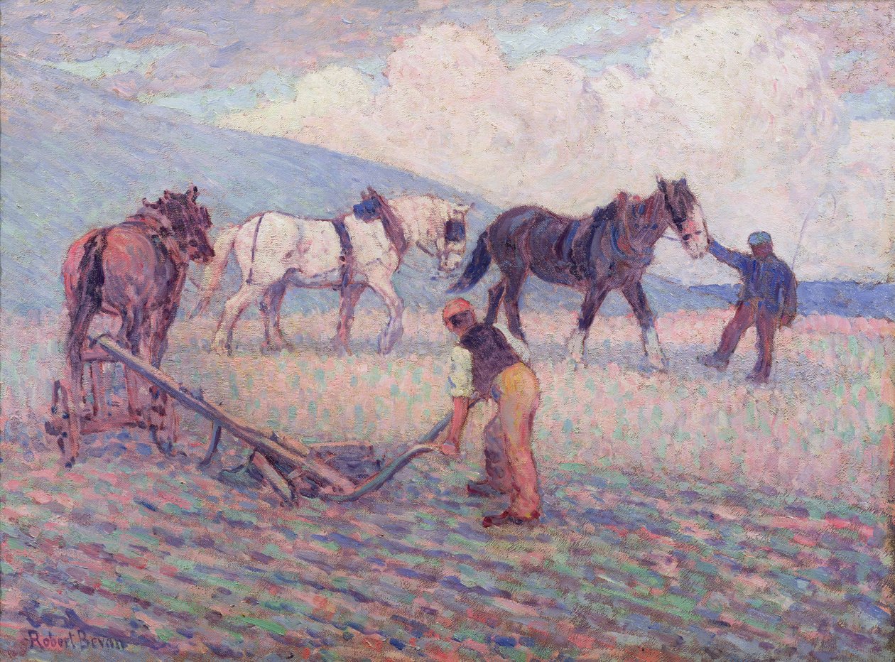 The Turn-Rice Plough, ca. 1909 av Robert Polhill Bevan