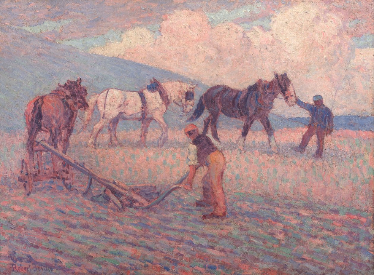 The Turn Rice-Plog, Sussex av Robert Polhill Bevan