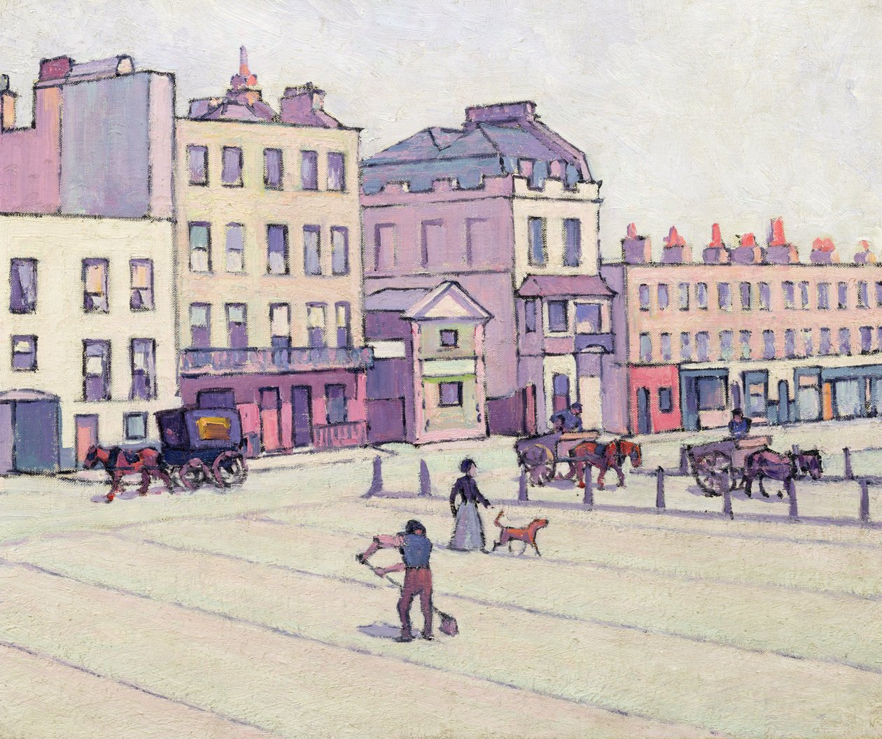 The Weigh House, Cumberland Market, ca. 1914 (olje på lerret) av Robert Polhill Bevan