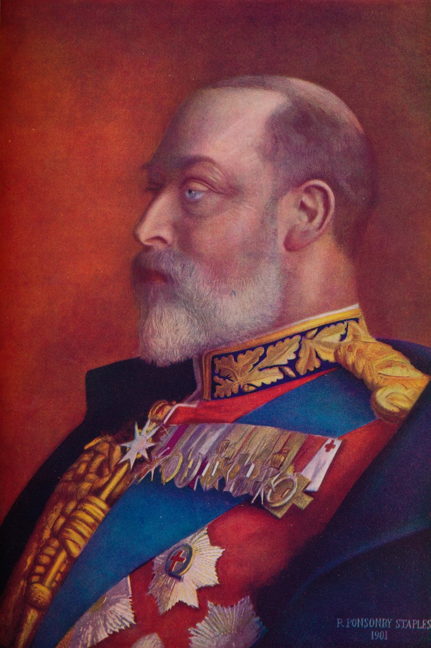 Kong Edward VII i det første året av hans regjeringstid, 1901 1910 av Robert Ponsonby Staples
