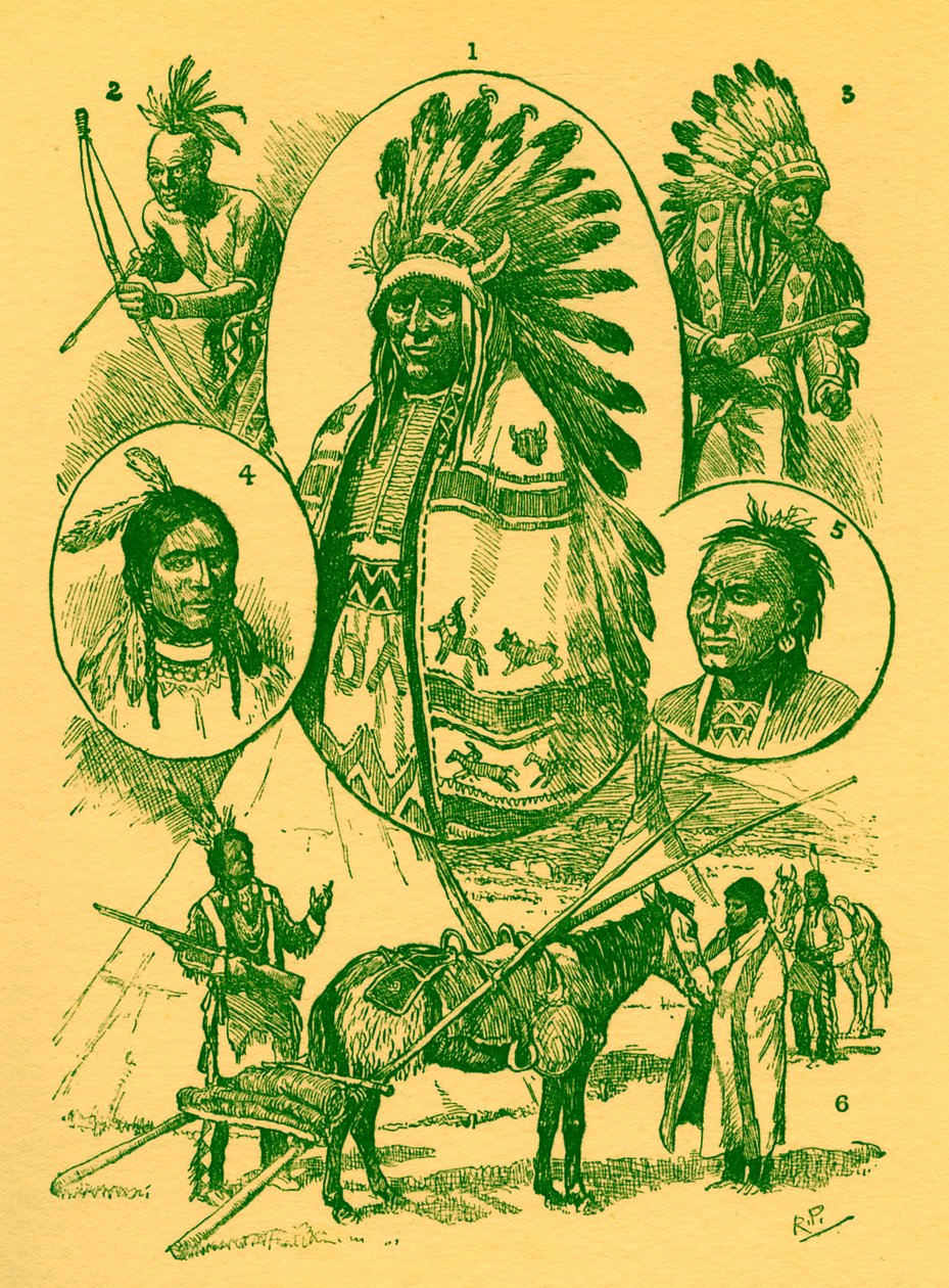 Amerikanske indianere på 1800-tallet av Robert Prowse