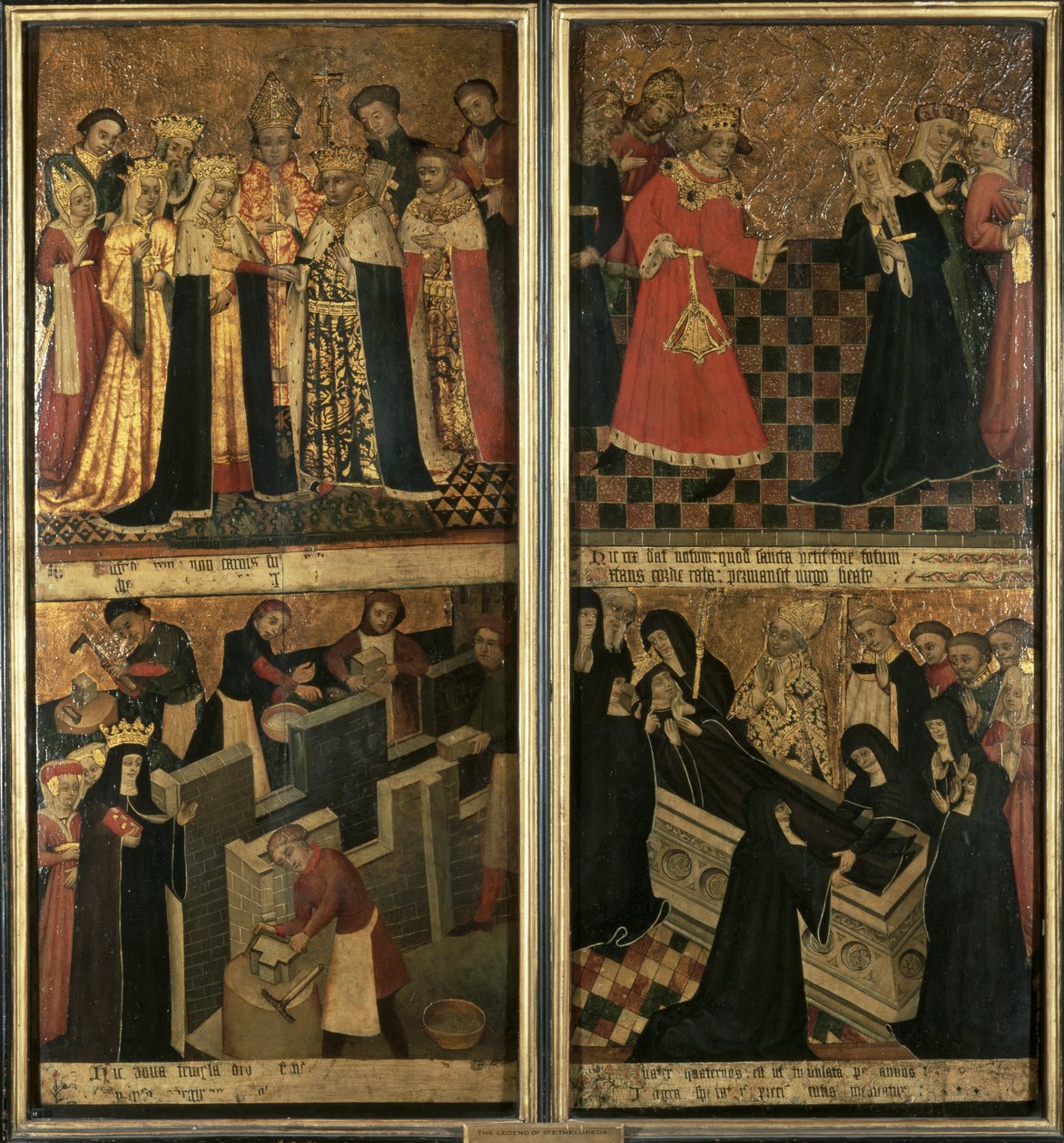 St. Etheldreda, abbedissen av Ely, ca. 1455 (olje på panel) av Robert Pygot