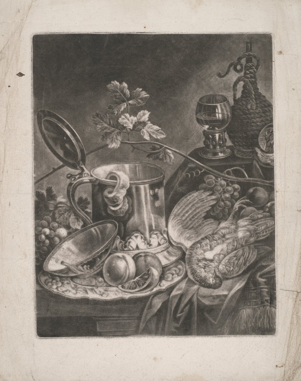 Stilleben med tankard og dessertrett av Robert Robinson