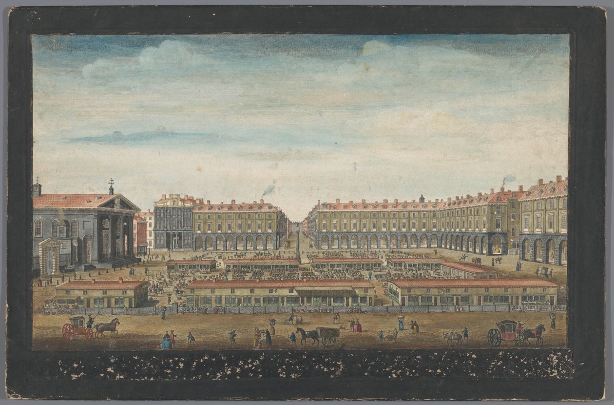 Utsikt over Covent Garden Market i London Utsikt over Covent Garden London (tittel på objekt) London (serietittel) av Robert Sayer