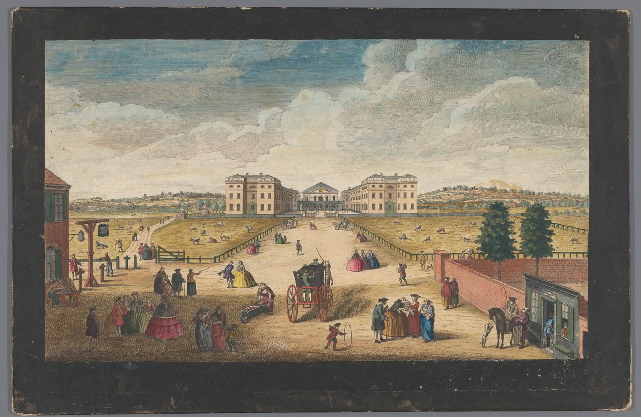 Utsikt over Foundling Hospital i London Utsikt over Foundling Hospital (tittel på objekt) London (serietittel) av Robert Sayer