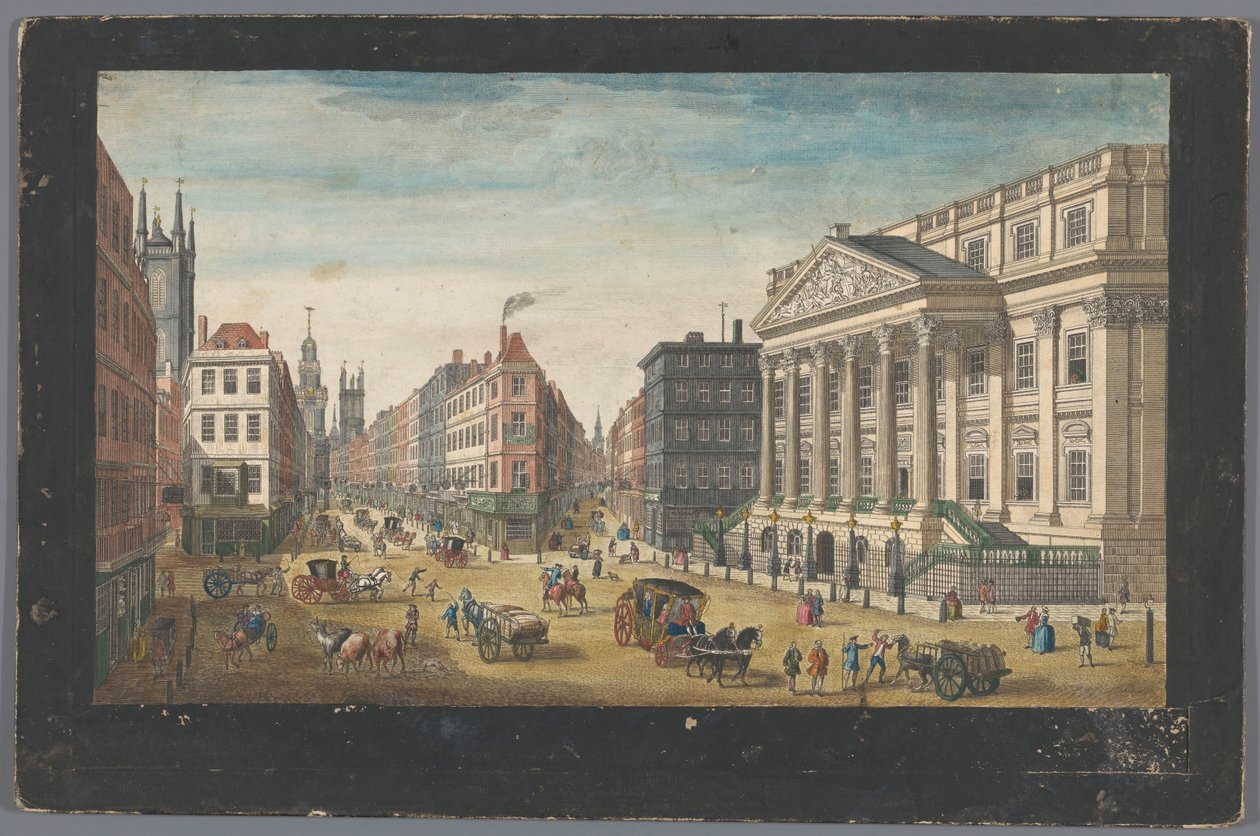 Utsikt over Mansion House i London En utsikt over Mansion House (...) (tittel på objekt) London (serietittel) av Robert Sayer