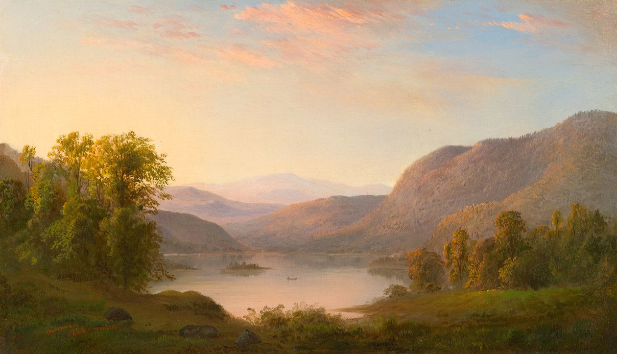 En utsikt i Laurentian-fjellene, nær Québec av Robert Scott Duncanson