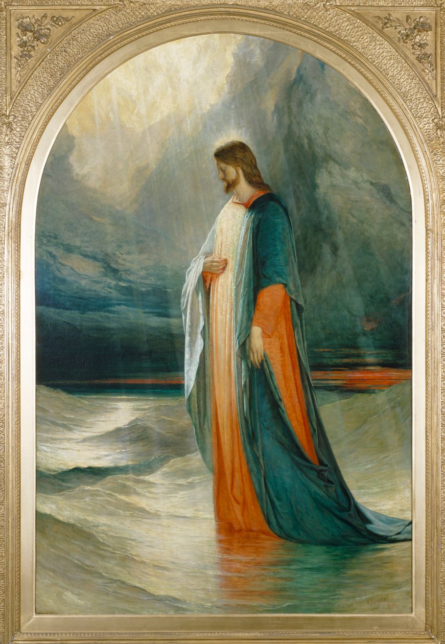 Jesus gikk til dem og gikk på havet, 1800-tallet av Robert Scott Lauder