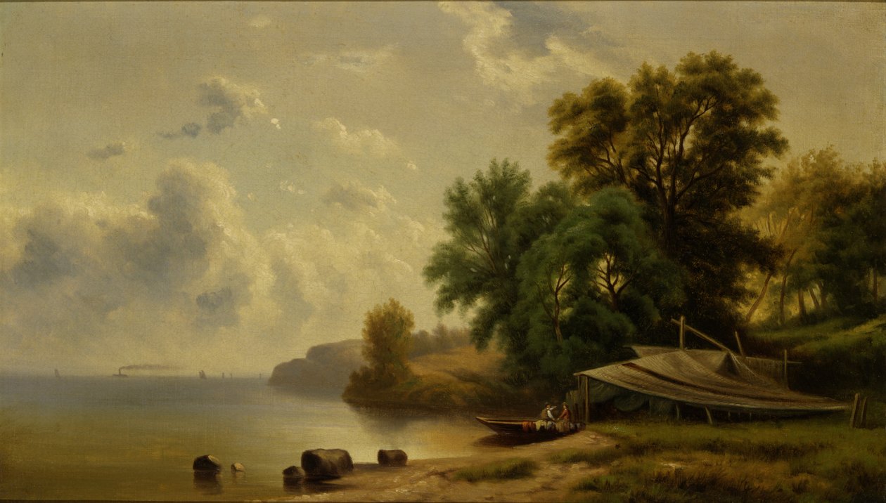 Landskap med Campingplass, n.d. av Robert Seldon Duncanson