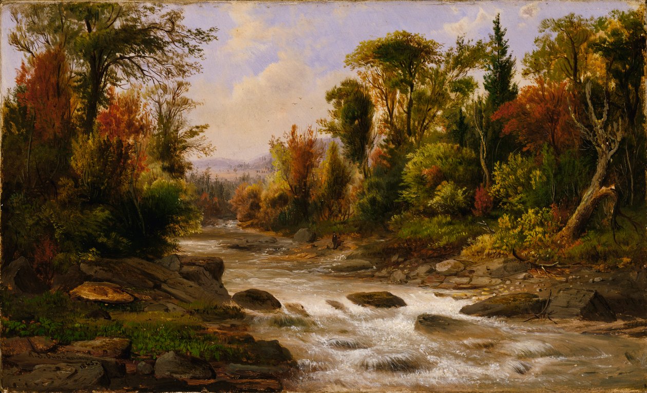 På St. Annes, Øst-Canada, 1863, 1865. av Robert Seldon Duncanson