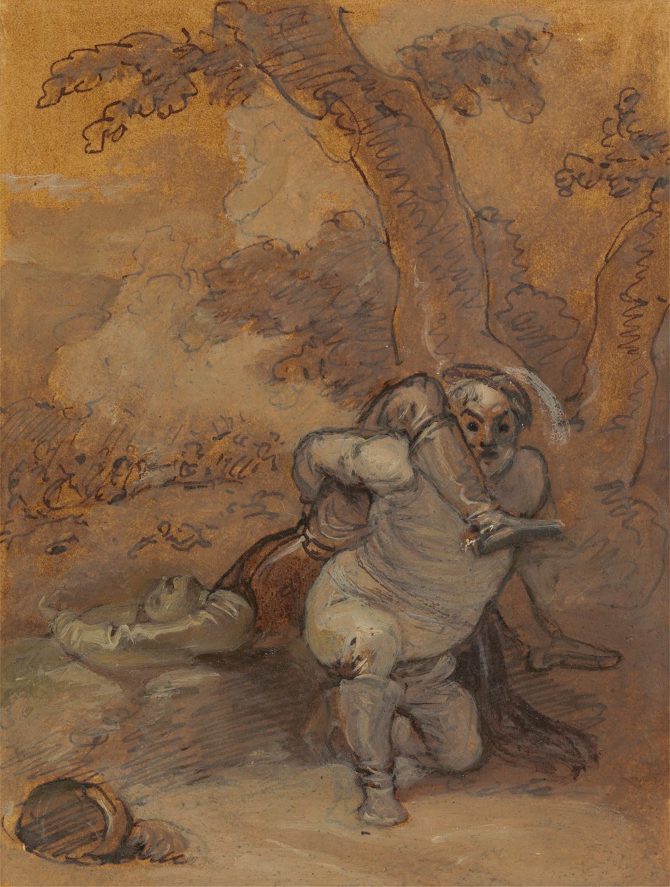 Falstaff drar kroppen til Hotspur av Robert Smirke