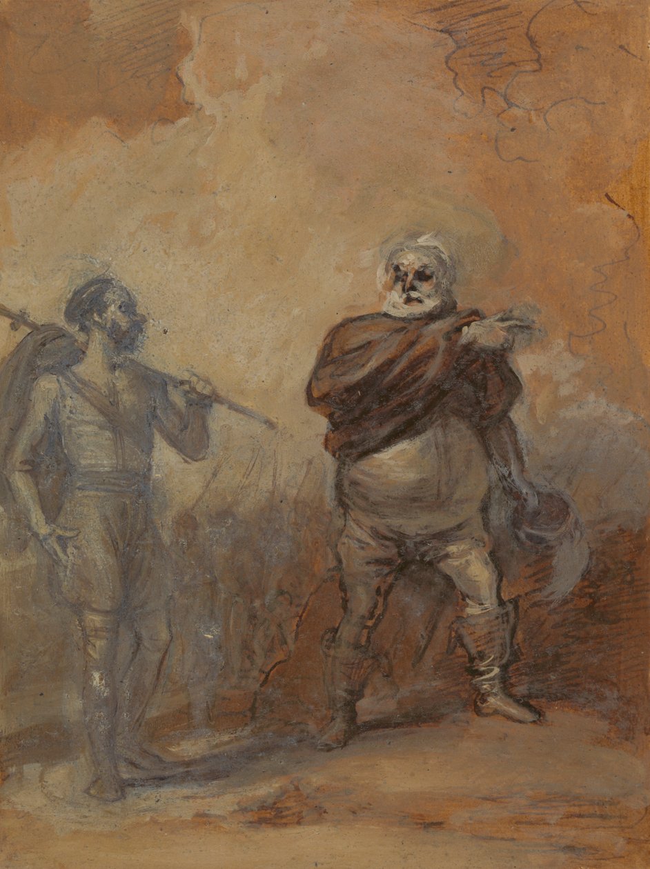 Falstaff instruerer Bardolph av Robert Smirke