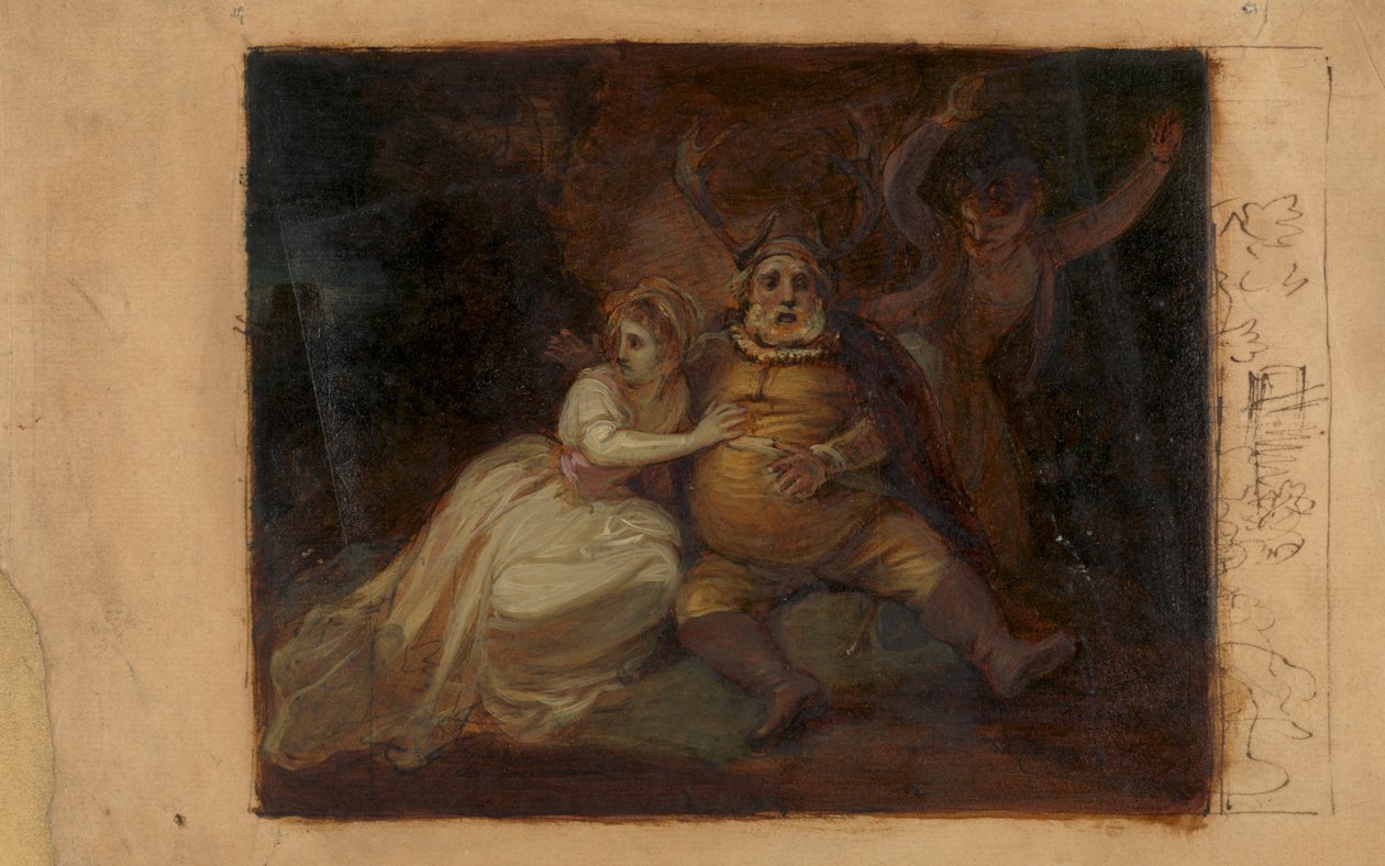 Falstaff ved Hernes Eik av Robert Smirke