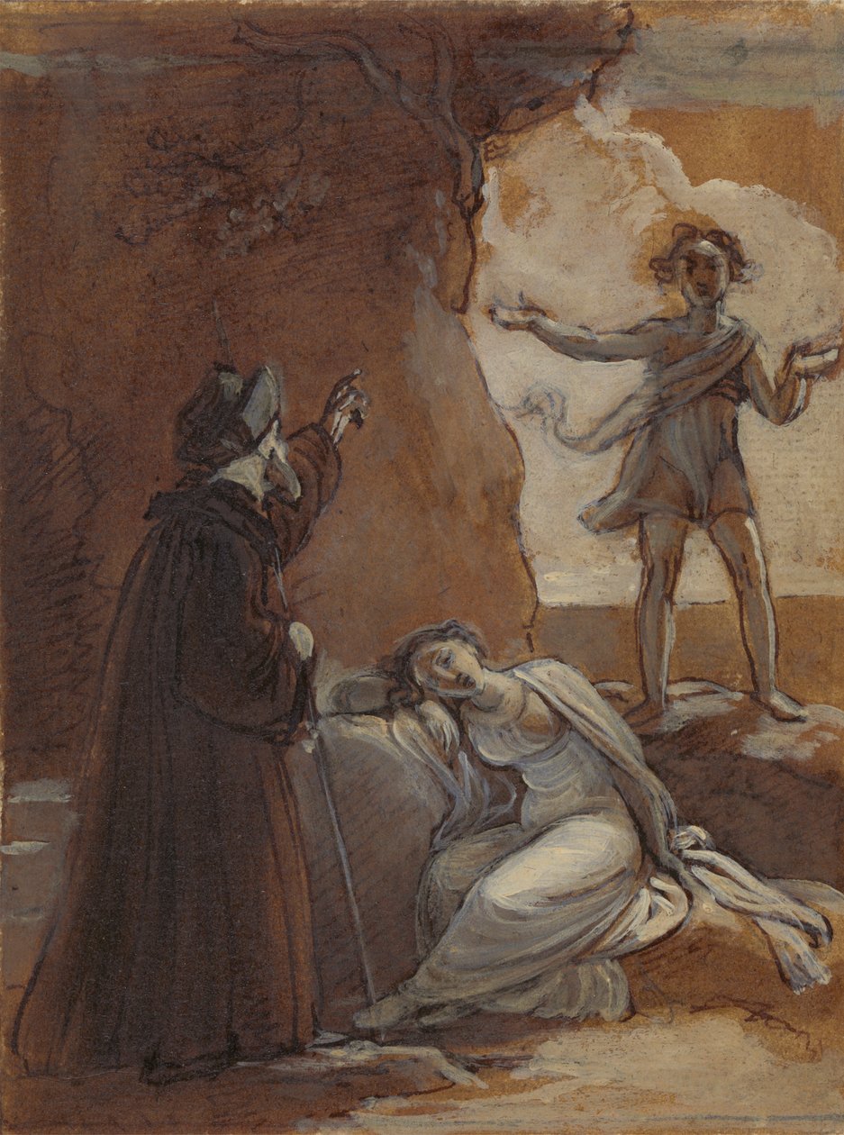 Prospero og Ariel av Robert Smirke