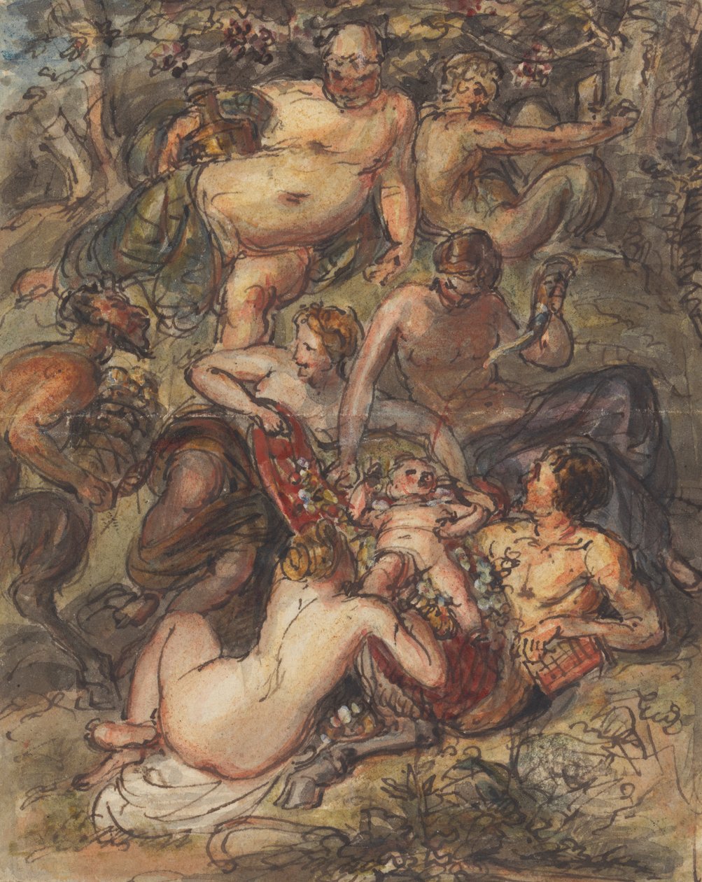 Scene av en Bacchanalia av Robert Smirke