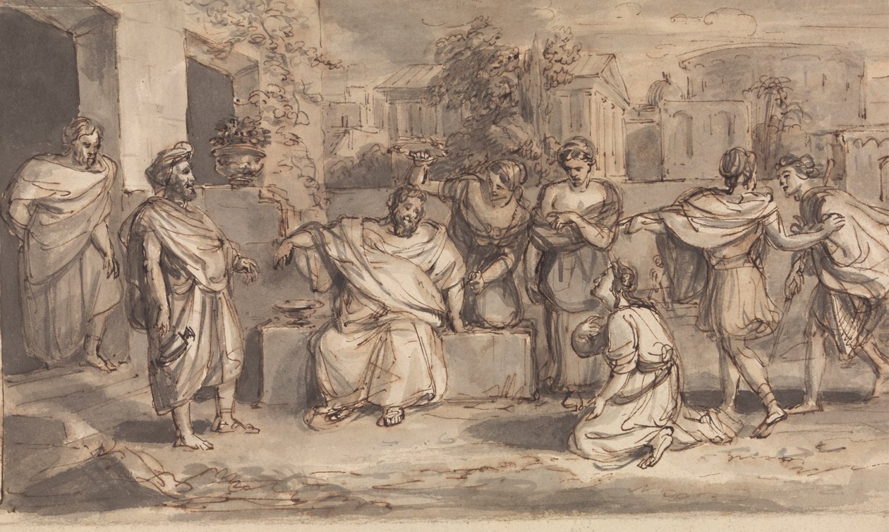Skech for Timon av Athen av Robert Smirke