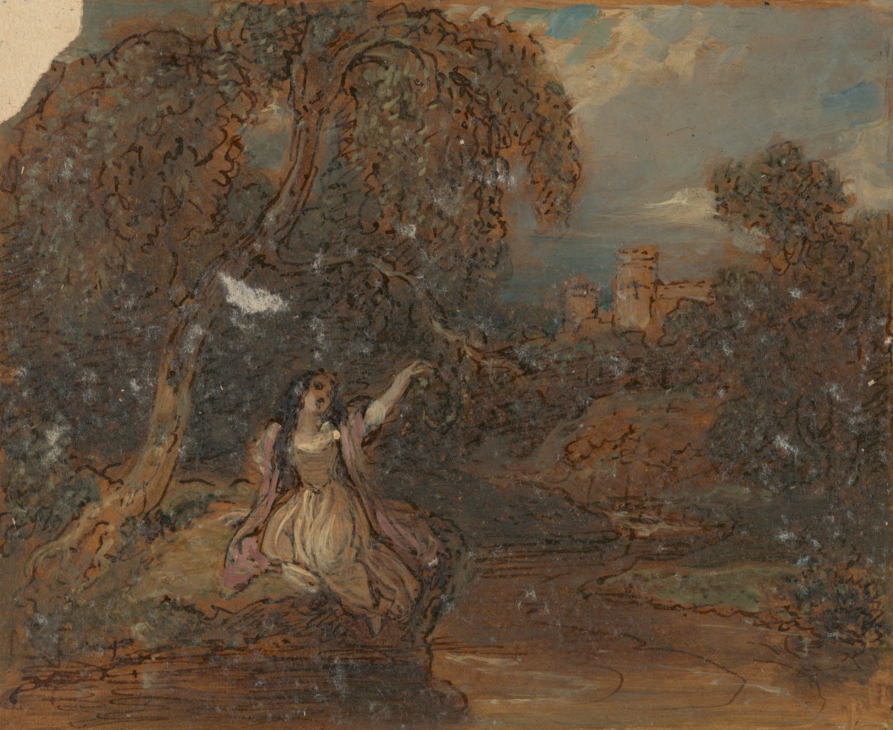Ophelias død av Robert Smirke