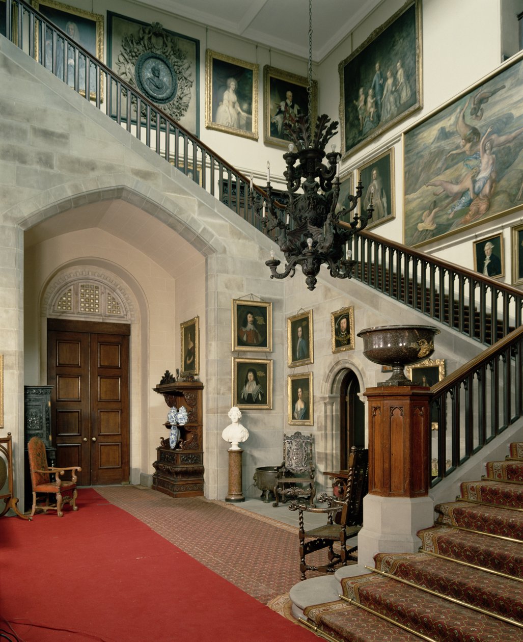Utsikt over trappehallen, 1812-15 av Robert Smirke