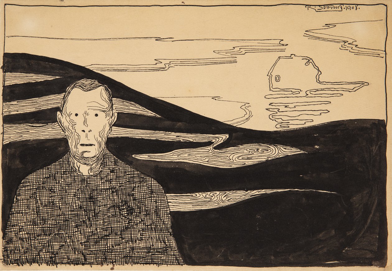 "Kveldslandskap" av Robert Storm Petersen