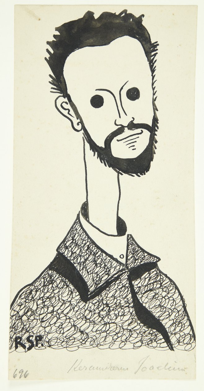 Portrett av maleren og keramikeren Chr. Joachim (1870-1943) av Robert Storm Petersen