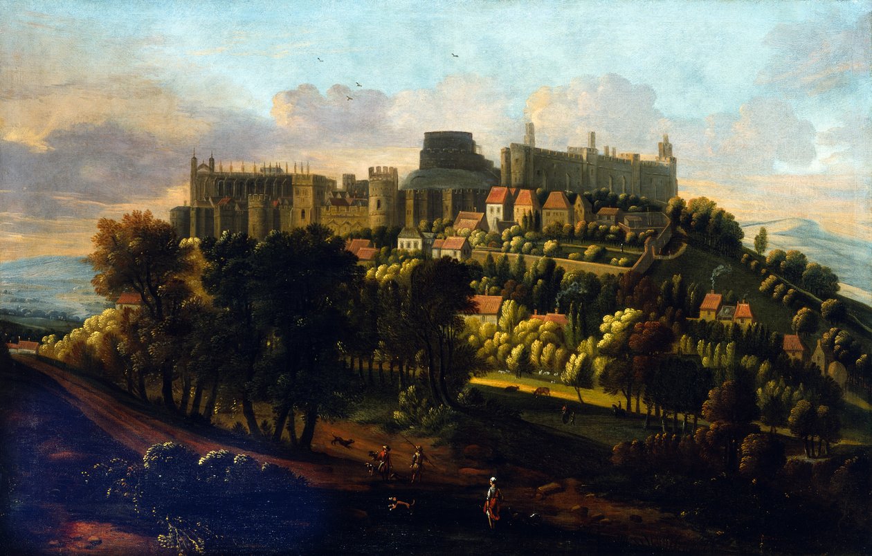 Windsor Castle, ca. 1670 (olje på lerret) av Robert Streater or Streeter