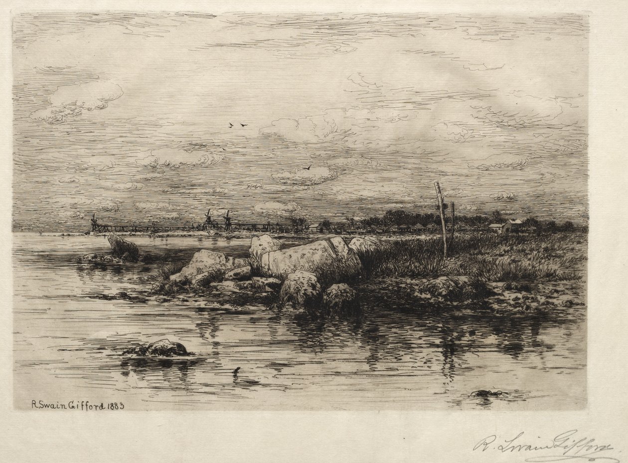 Munningen av Apponaganasett-elven av Robert Swain Gifford