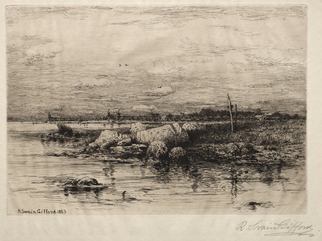 Apponigansett-måneden. av Robert Swain Gifford