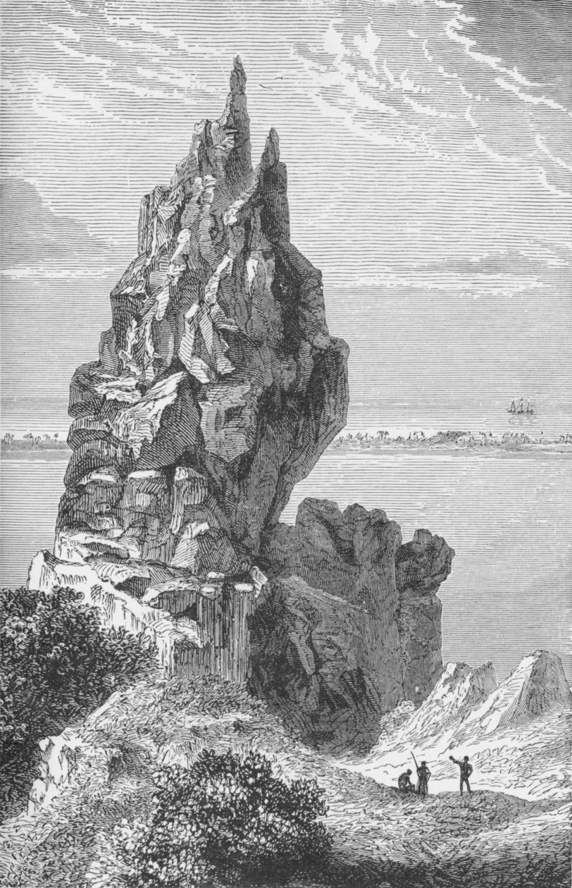 Peak and Barrier-Reef of Borabora, c1885, 1890 av Robert Taylor Pritchett
