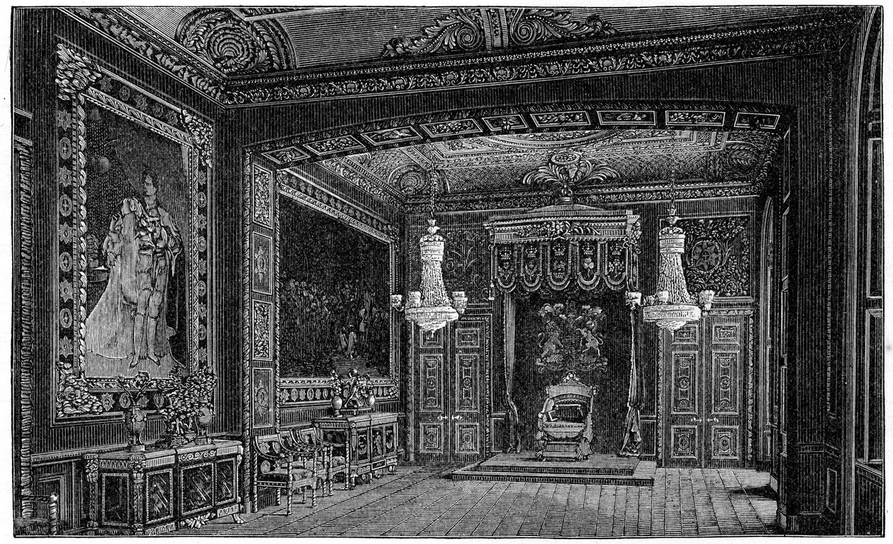 The Throne Room, Windsor, 1880. av Robert Taylor Pritchett