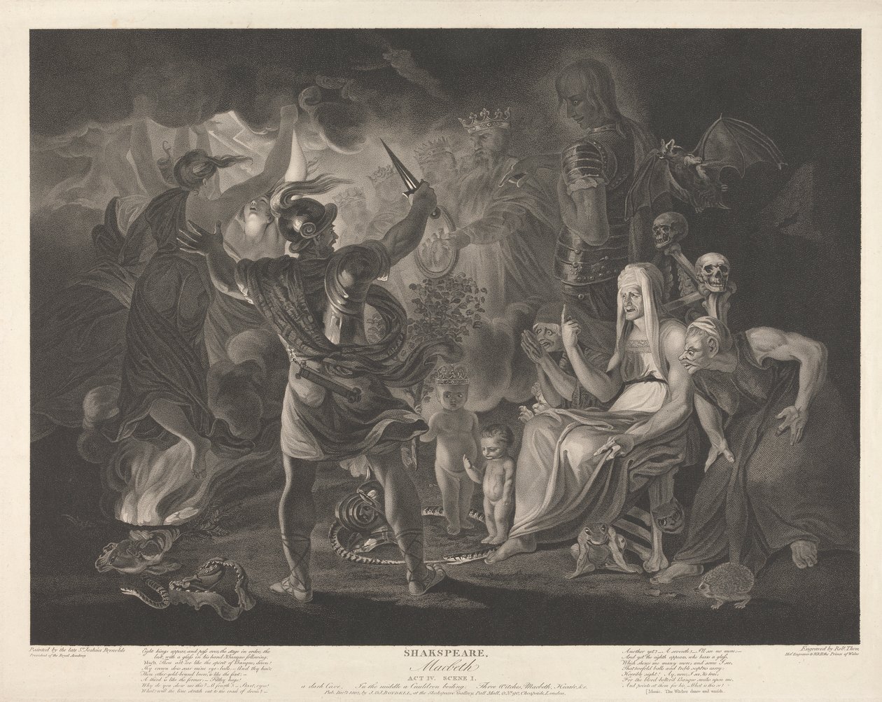 Shakespeare, Macbeth Act IV, Scene I av Robert Thew