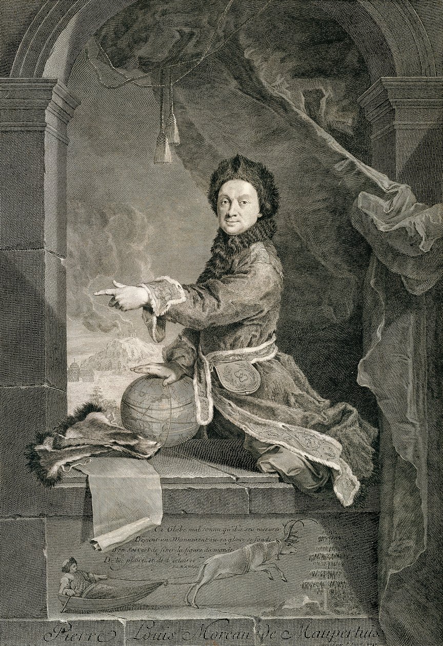 Portrett av Pierre Louis Moreau de Maupertuis (Saint-Malo av Robert Tournieres